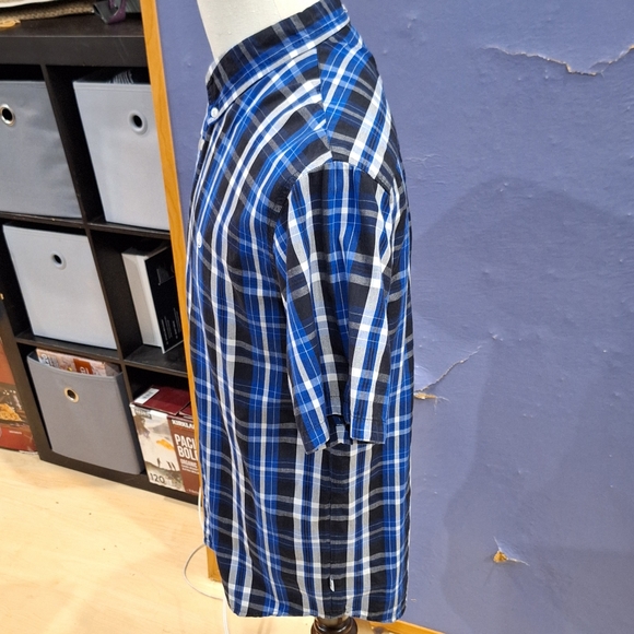 Stussy short sleeve plaid button down shirt Large - Picture 5 of 7